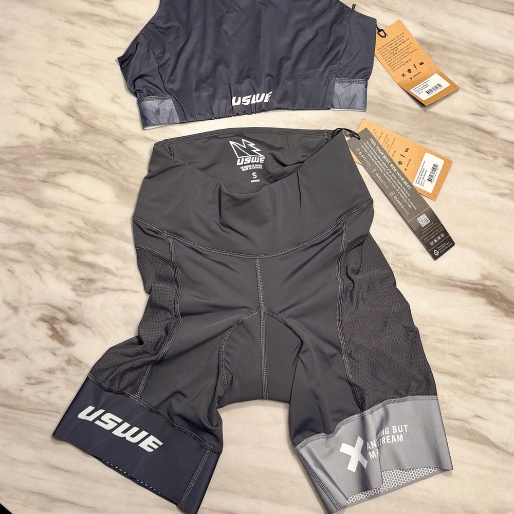 USWE WOMENS CYCLING SHORTS AND TOP
